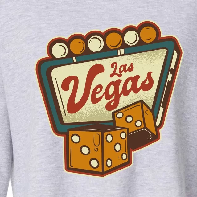 Las Vegas Retro Sign Cropped Pullover Crew