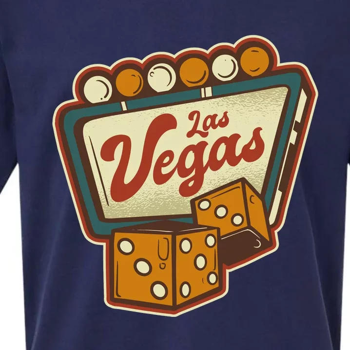 Las Vegas Retro Sign Sueded Cloud Jersey T-Shirt