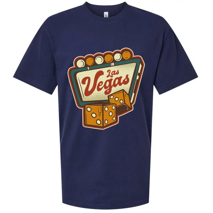 Las Vegas Retro Sign Sueded Cloud Jersey T-Shirt