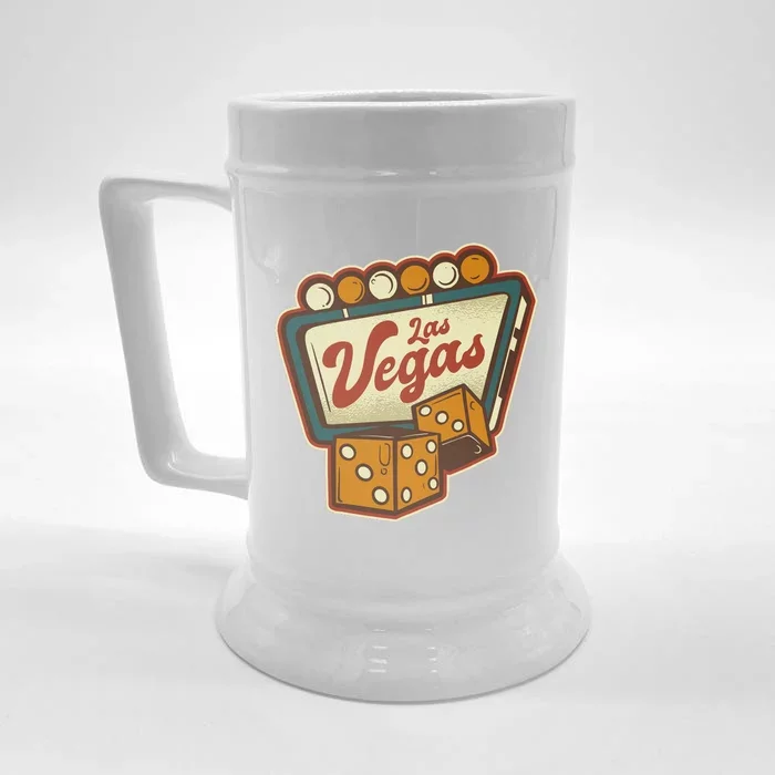 Las Vegas Retro Sign Front & Back Beer Stein