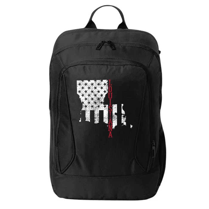 Louisiana Vintage Retro Usa Flag America Merica City Backpack