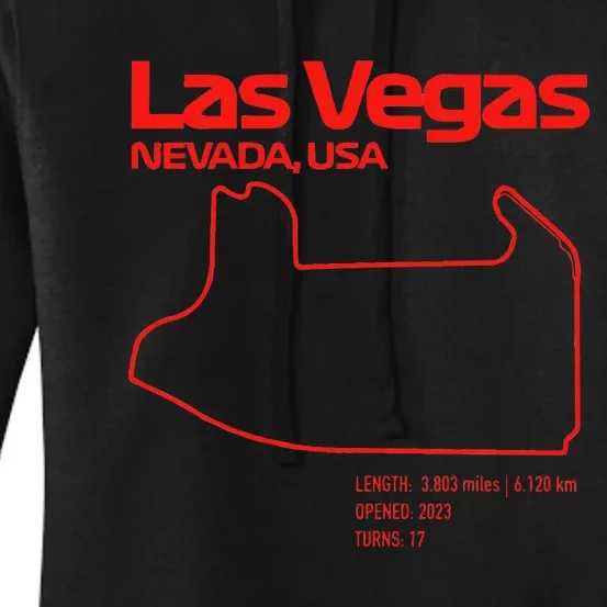 Las Vegas Street Circuit Formula Racing Sport Women's Pullover Hoodie