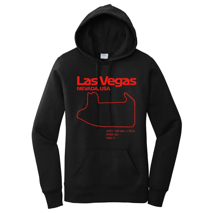 Las Vegas Street Circuit Formula Racing Sport Women's Pullover Hoodie