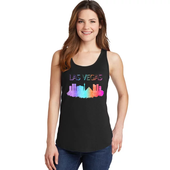 Las Vegas Skyline Ladies Essential Tank