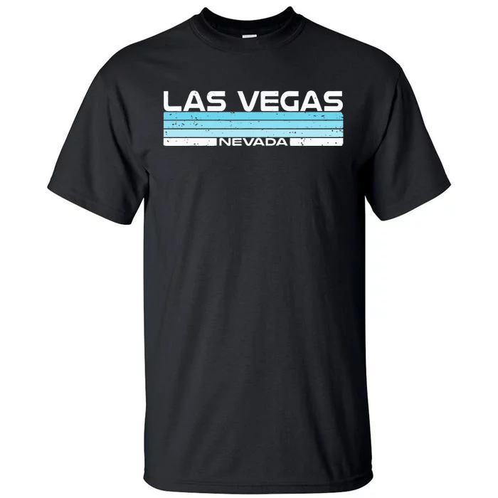 Las Vegas State Of Nevada Blue Sunset Vintage Tall T-Shirt