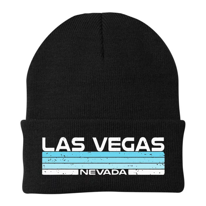 Las Vegas State Of Nevada Blue Sunset Vintage Knit Cap Winter Beanie