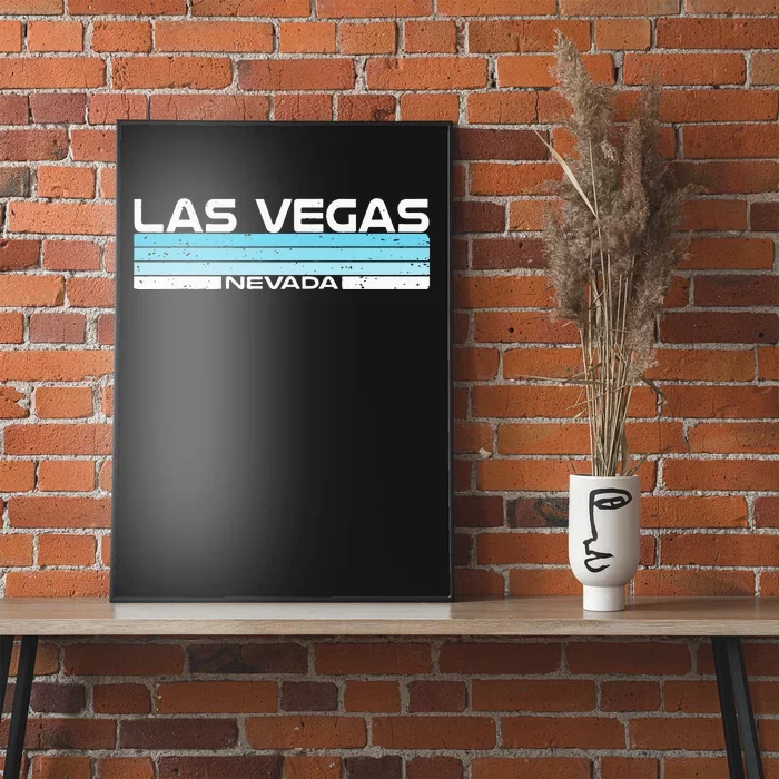 Las Vegas State Of Nevada Blue Sunset Vintage Poster