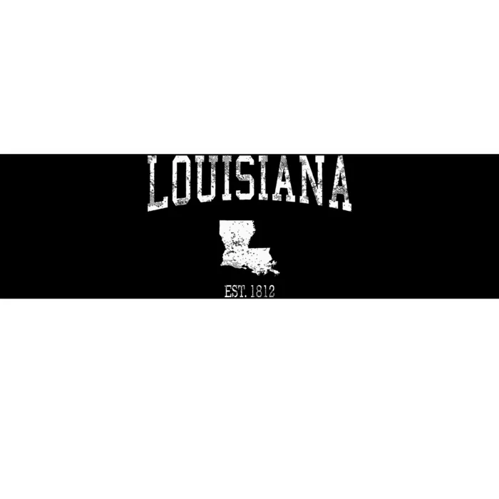 Louisiana Vintage Sports Design La Bumper Sticker