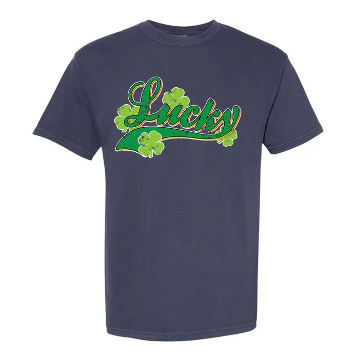 Lucky Vintage St Patrick's Day Garment-Dyed Heavyweight T-Shirt