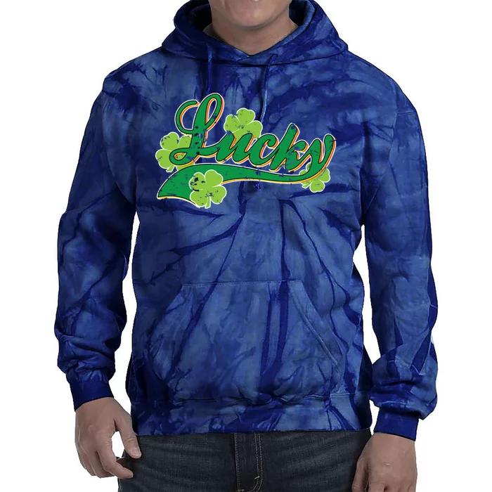 Lucky Vintage St Patrick's Day Tie Dye Hoodie