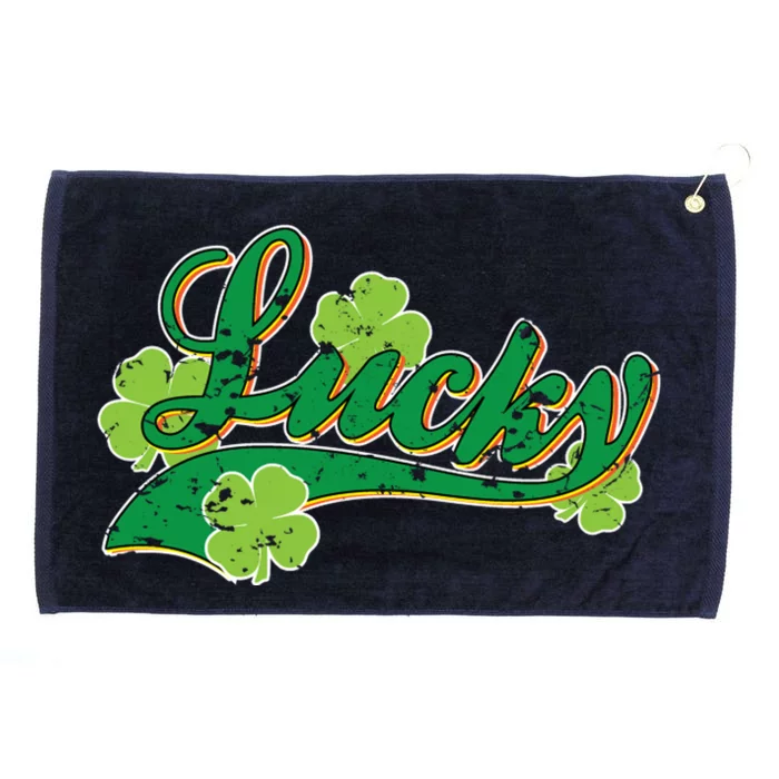 Lucky Vintage St Patrick's Day Grommeted Golf Towel