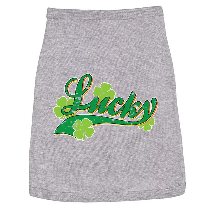 Lucky Vintage St Patrick's Day Doggie Tank