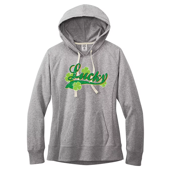 Lucky Vintage St Patrick's Day Women's Fleece Hoodie