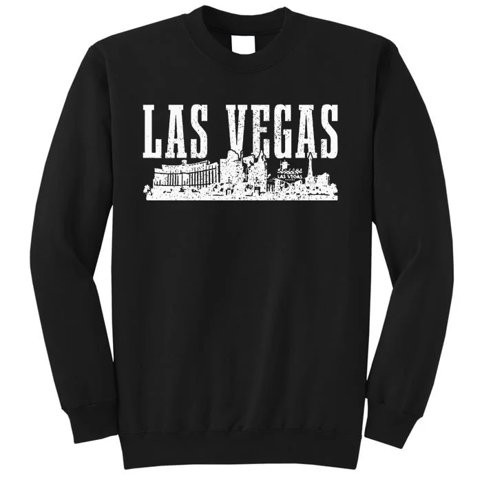 Las Vegas Skyline Pride Vintage Las Vegas Nevada Tall Sweatshirt