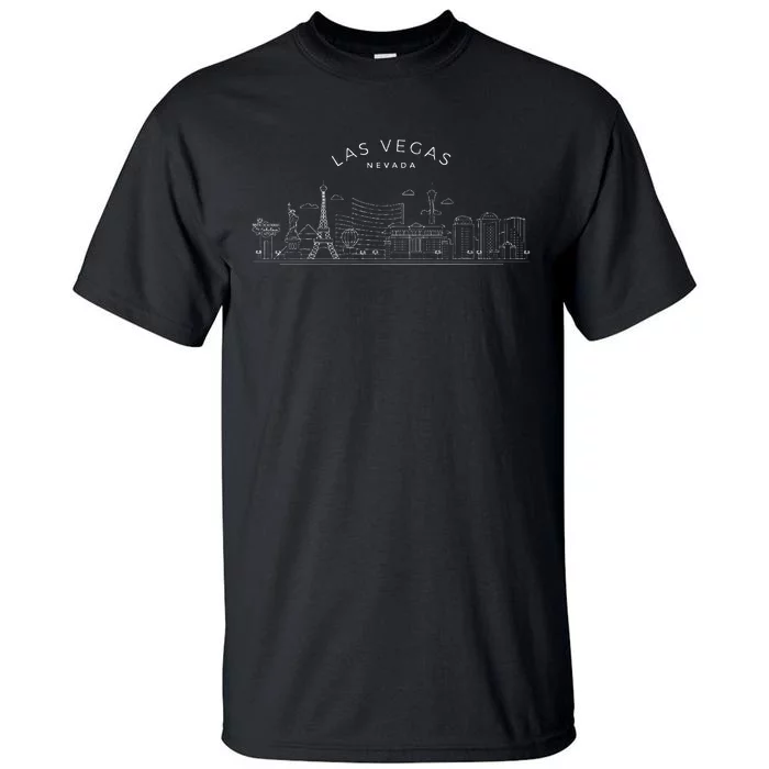 Las Vegas Skyline Nv Pride Vintage Las Vegas Nevada Tall T-Shirt