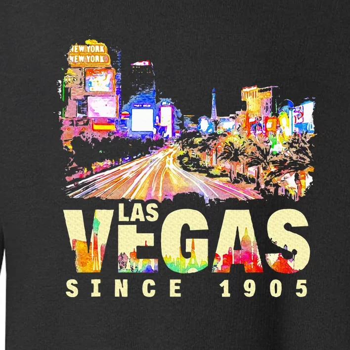 Las Vegas Since 1905 Trip Travel Toddler Sweatshirt