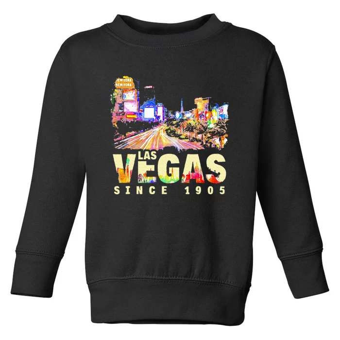 Las Vegas Since 1905 Trip Travel Toddler Sweatshirt