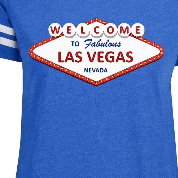 Las Vegas Sign Nevada Aesthetic Enza Ladies Jersey Football T-Shirt