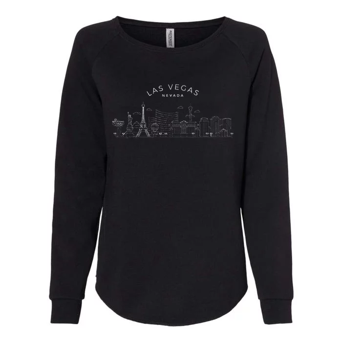 Las Vegas Skyline NV Pride Vintage Las Vegas Nevada Womens California Wash Sweatshirt