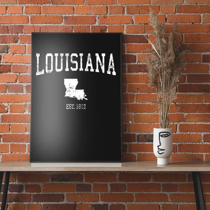 Louisiana Vintage Sports Design La Poster