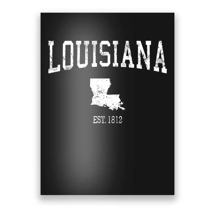 Louisiana Vintage Sports Design La Poster