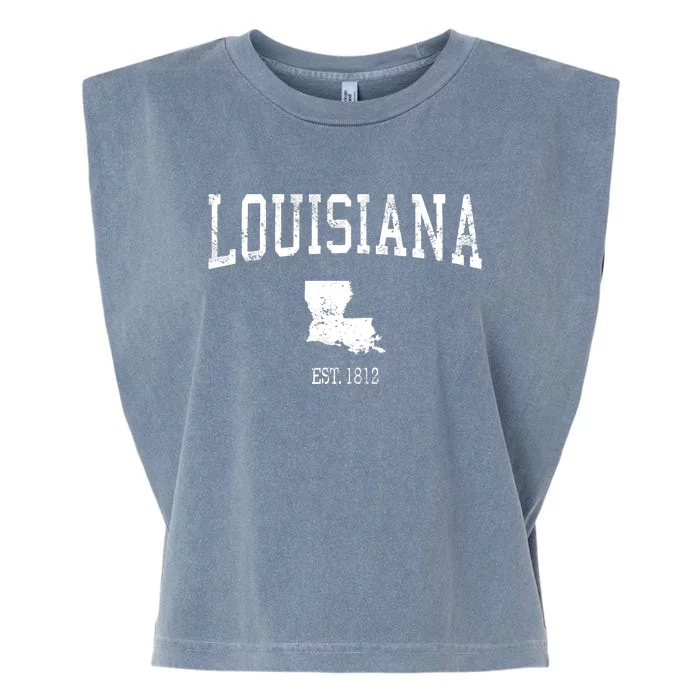 Louisiana Vintage Sports Design La Garment-Dyed Women's Muscle Tee