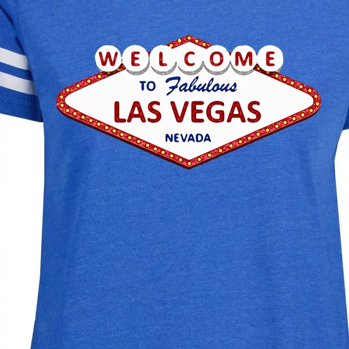 Las Vegas Sign Nevada Enza Ladies Jersey Football T-Shirt