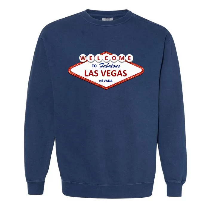 Las Vegas Sign Nevada Garment-Dyed Sweatshirt