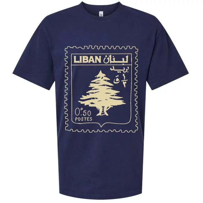 Lebanon Vintage Support Lebanon Beirut Map Lebanese Flag Sueded Cloud Jersey T-Shirt