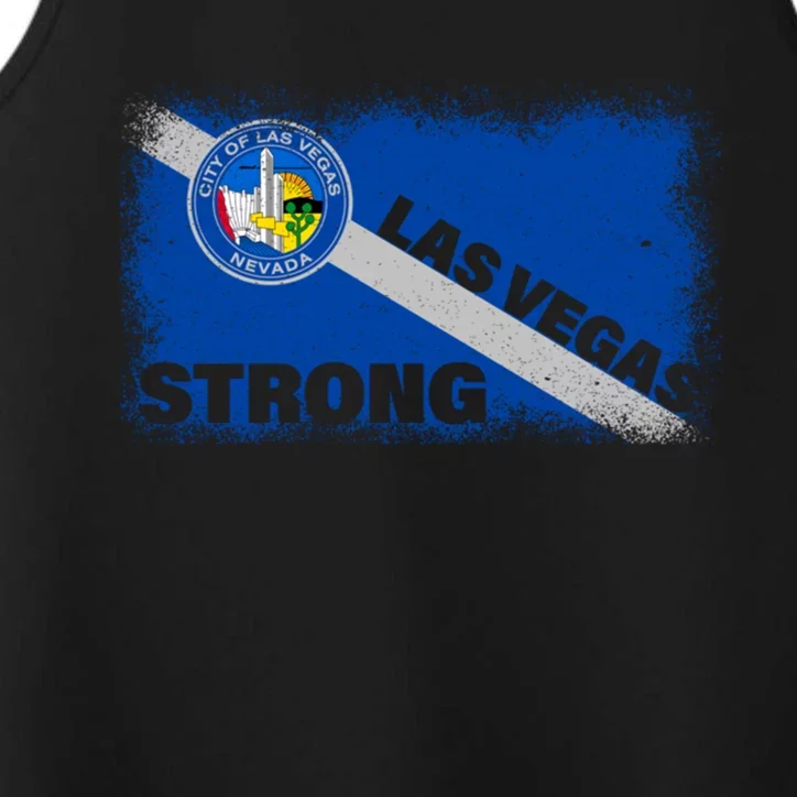 Las Vegas Strong Cool City Flag Support Gift Cute Gift Performance Tank