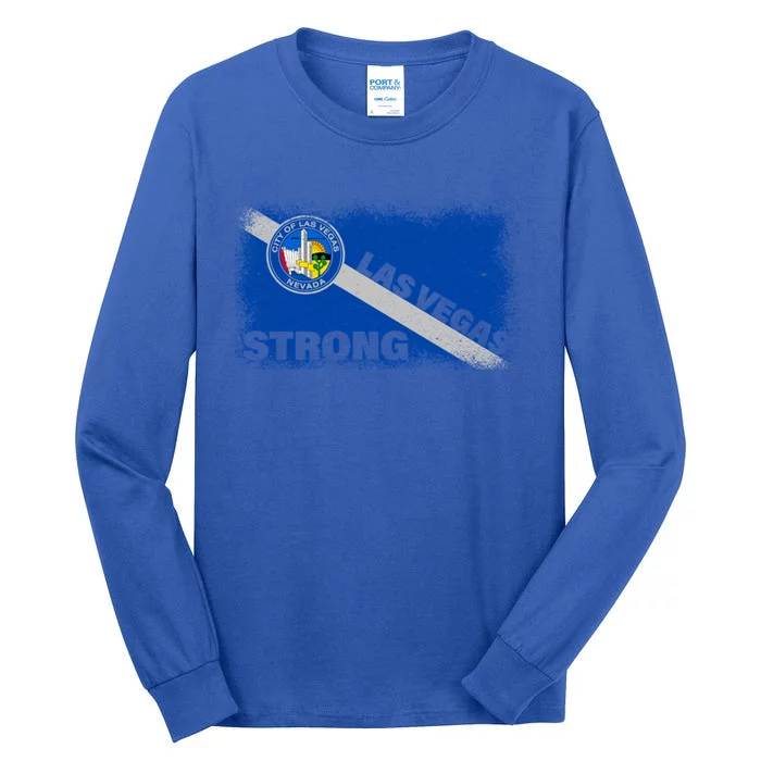 Las Vegas Strong Cool City Flag Support Gift Cute Gift Tall Long Sleeve T-Shirt