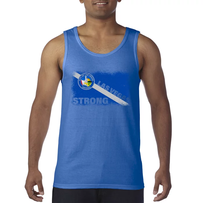 Las Vegas Strong Cool City Flag Support Gift Cute Gift Tank Top