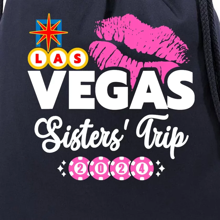 Las Vegas Sisters Trip 2024 Girl Trip Drawstring Bag