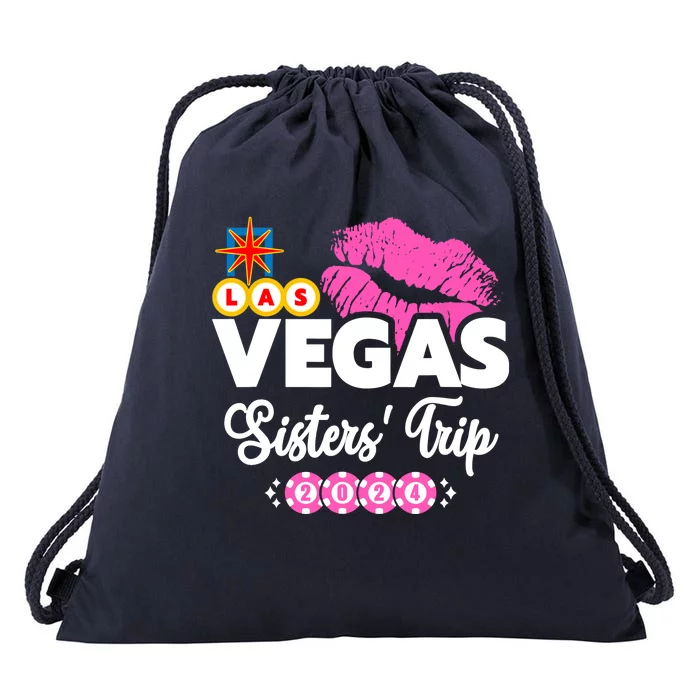 Las Vegas Sisters Trip 2024 Girl Trip Drawstring Bag