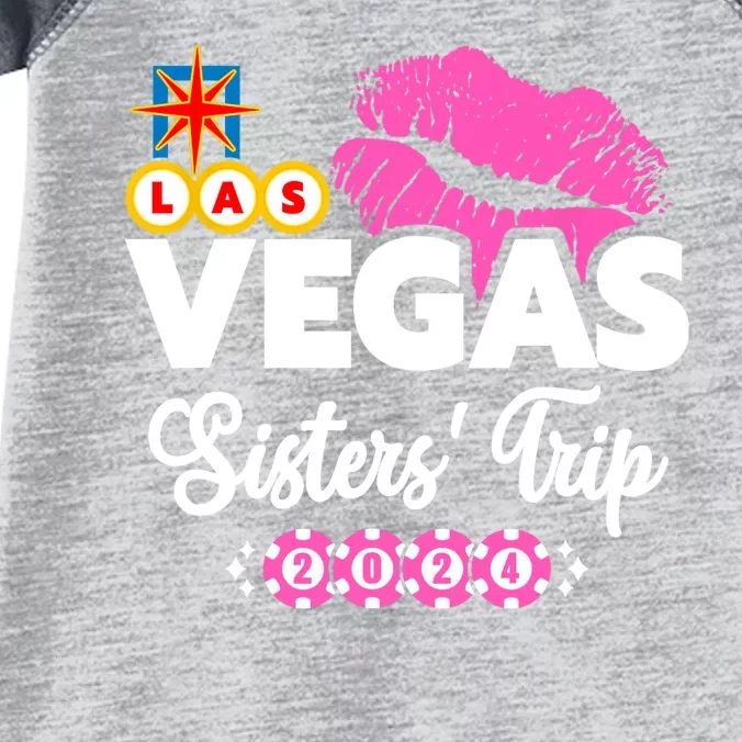 Las Vegas Sisters Trip 2024 Girl Trip Infant Baby Jersey Bodysuit