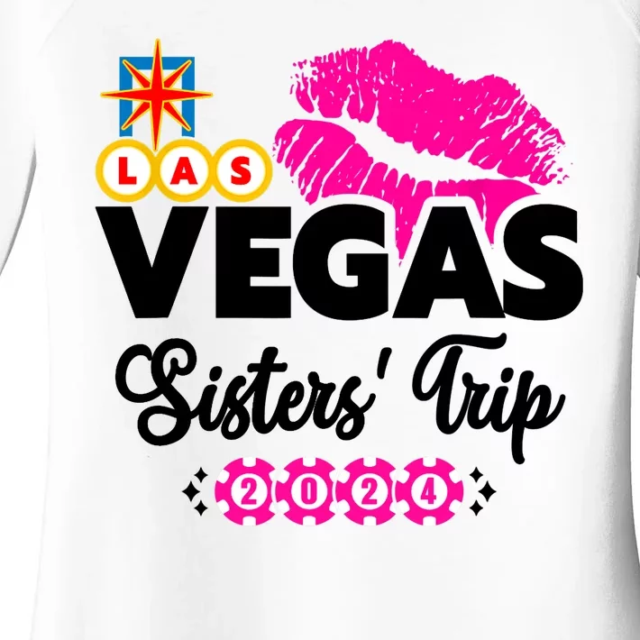 Las Vegas Sisters Trip 2024 Girl Trip Women's Perfect Tri Tunic Long Sleeve Shirt