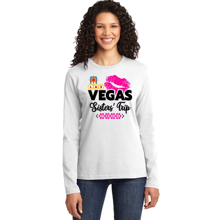 Las Vegas Sisters Trip 2024 Girl Trip Ladies Long Sleeve Shirt