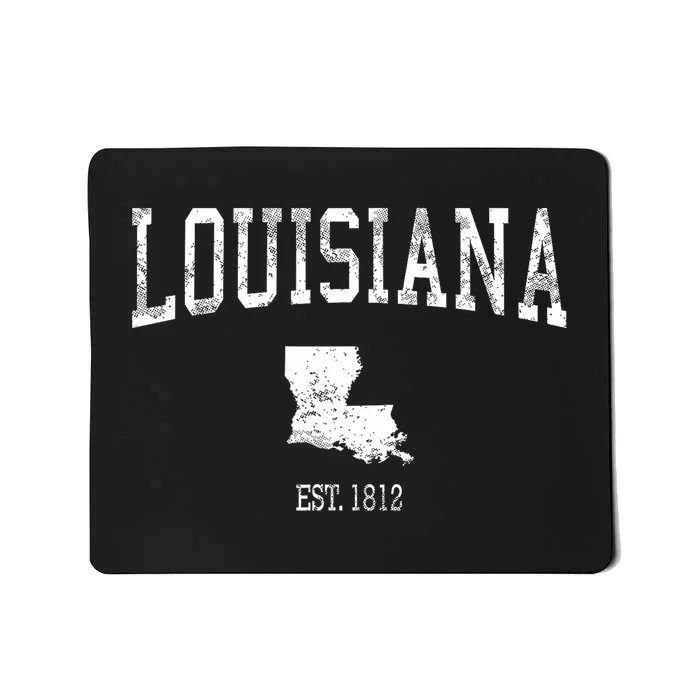 Louisiana Vintage Sports Design La Mousepad