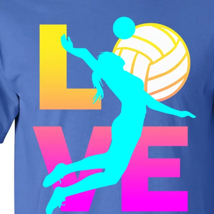 Love Volleyball Teen Gift Tall T-Shirt