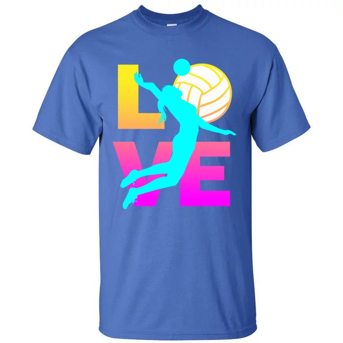 Love Volleyball Teen Gift Tall T-Shirt