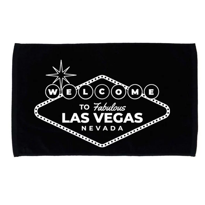 Las Vegas Travel Souvenir Sign Design Vacation Tourist Visit Microfiber Hand Towel