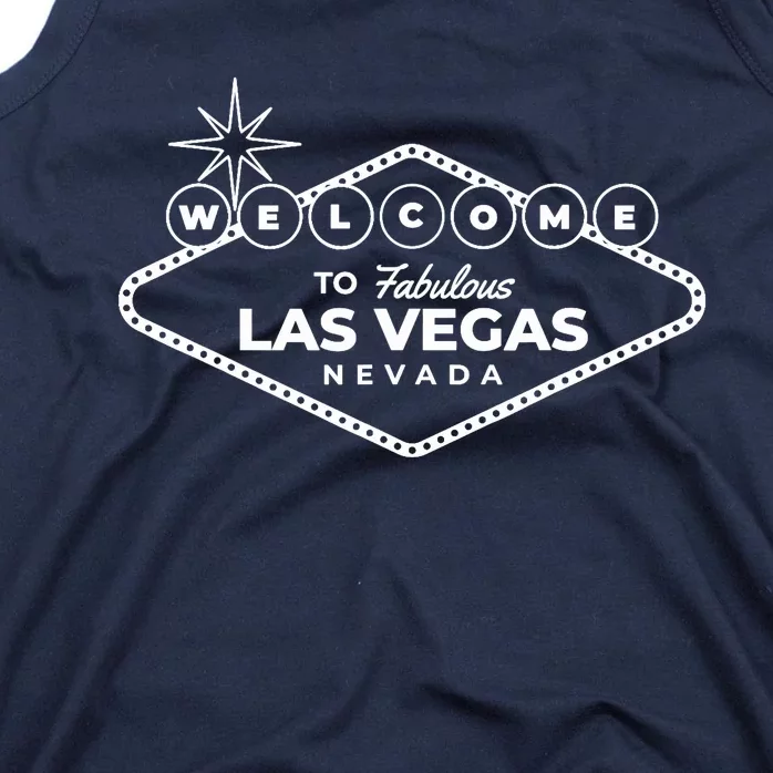 Las Vegas Travel Souvenir Sign Design Vacation Tourist Visit Tank Top