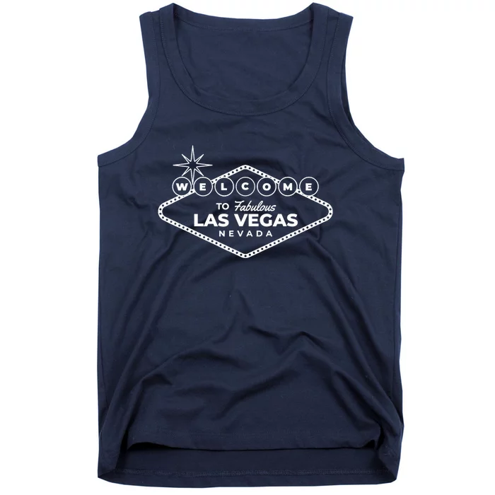 Las Vegas Travel Souvenir Sign Design Vacation Tourist Visit Tank Top