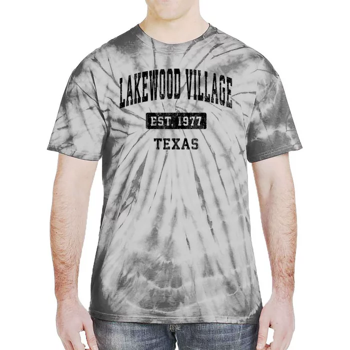 Lakewood Village Texas Tx Vintage Sports Established Tie-Dye T-Shirt