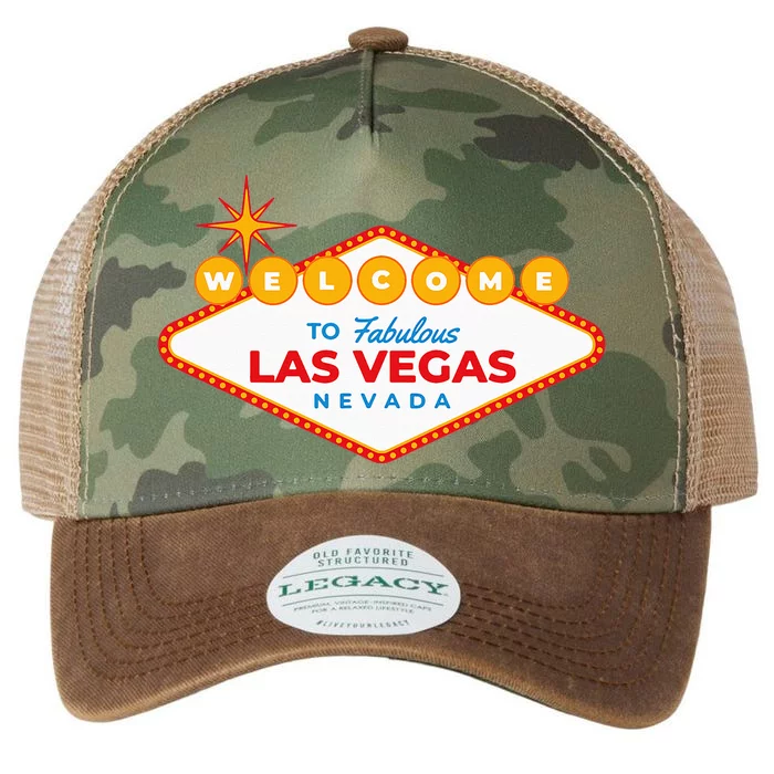 Las Vegas Travel Souvenir Sign Design Vacation Tourist Visit Legacy Tie Dye Trucker Hat