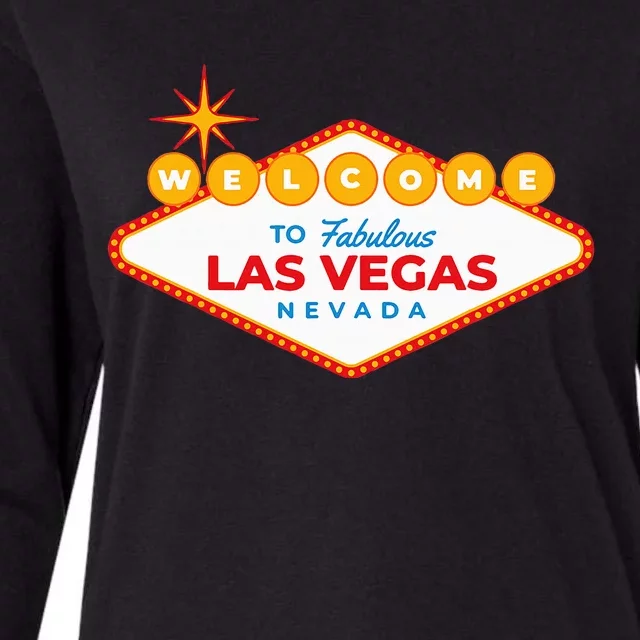 Las Vegas Travel Souvenir Sign Design Vacation Tourist Visit Womens Cotton Relaxed Long Sleeve T-Shirt