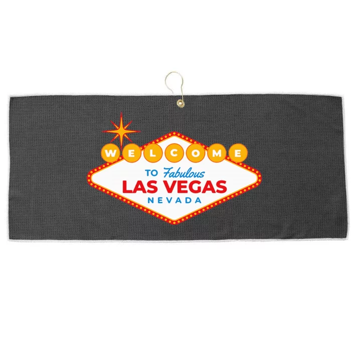 Las Vegas Travel Souvenir Sign Design Vacation Tourist Visit Large Microfiber Waffle Golf Towel