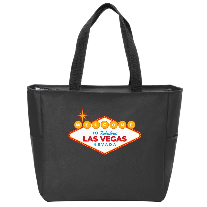 Las Vegas Travel Souvenir Sign Design Vacation Tourist Visit Zip Tote Bag