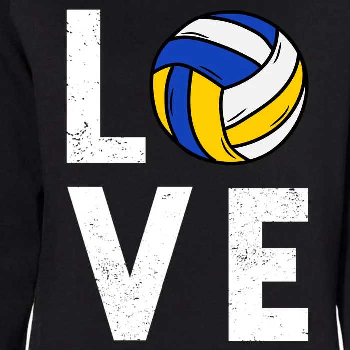 Love Volleyball Team Gift For Lovers Womens California Wash Sweatshirt