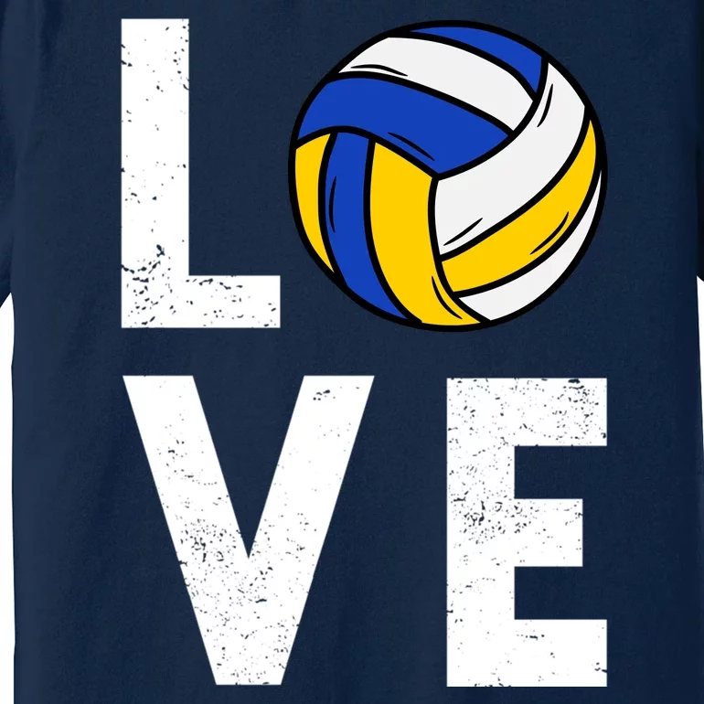 Love Volleyball Team Gift For Lovers Premium T-Shirt